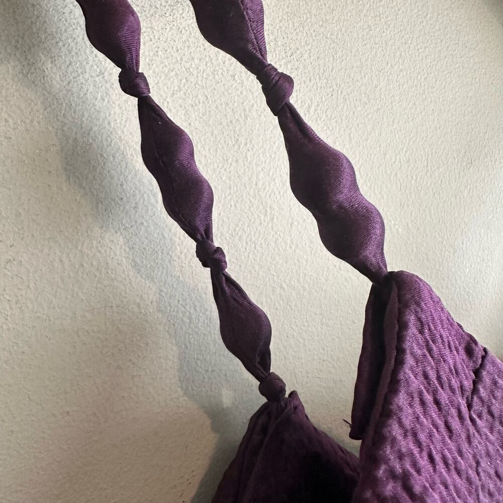 MaxMara Made in Italy Silk Halter Style Cocktail Dress Purple 8 - Picture 5 of 15